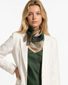 100% Silki, 100x100cm,Kr. 5.900