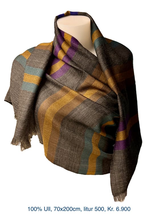 100% Merino Ull, 70x200cm, 70x200cm, Litur 500