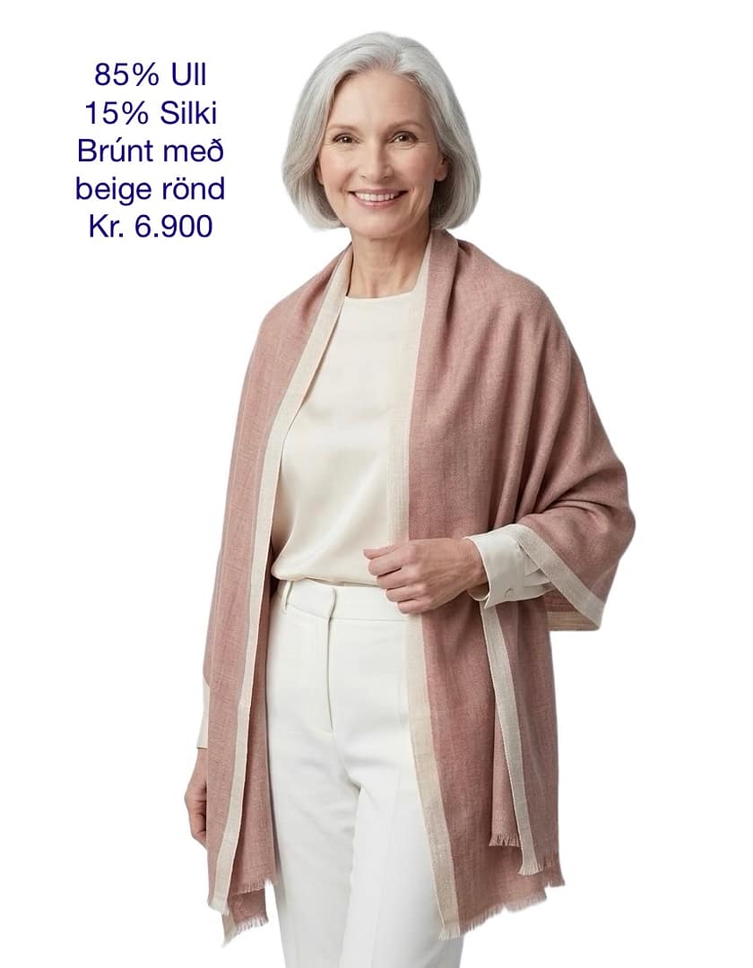 Brúnt með beige Brúnt með beige
